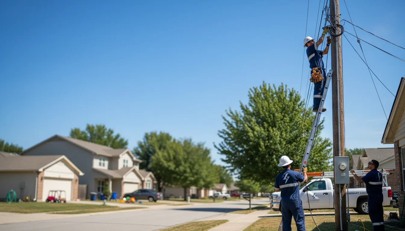 Residential electrician providing installation services in Central Islip, NY